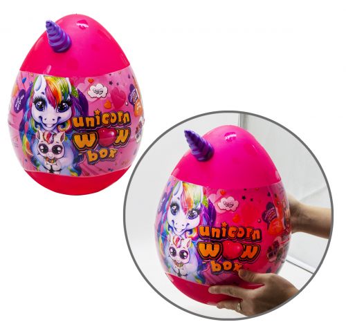 Іграшка-сюрприз "Unicorn WOW Box", укр (малиновий)