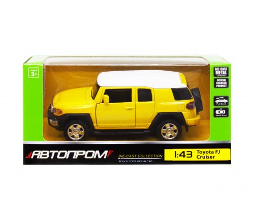Машинка "Toyota FJ Cruiser" з серії "Автопром", жовтий