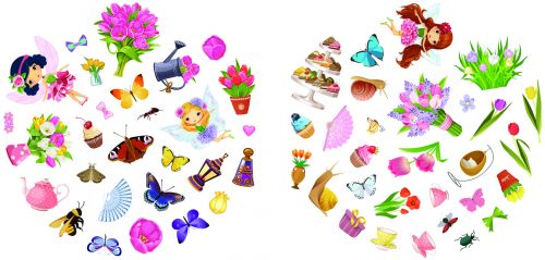 Книжечка-розмальовка "Квіткові феї. Тюльпанів" 57 наклейок, укр
