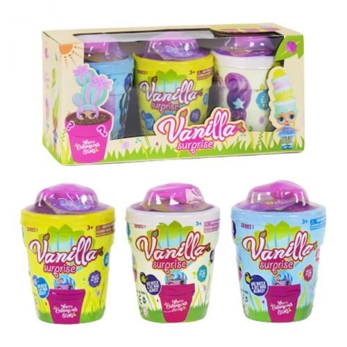 Уцінка. Набір-сюрприз "Vanilla Surprise" (3 штуки) - тріснуті горщики, не товарний вид упаковки