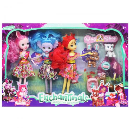 Уцінка. Набір ляльок "Enchantimals" - у однієї ляльки погано прикріплена голова, відходить від тулуба