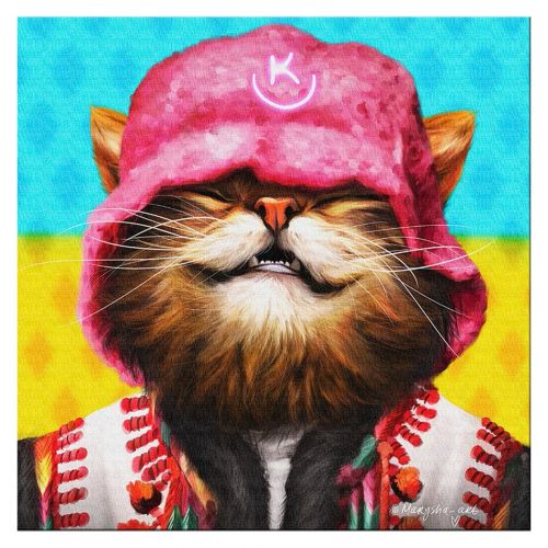 Уцінка. Картина "Котик Kalush ©Маріанна Пащук" - порваний блістер