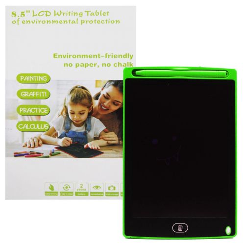 Уцінка. Планшет для малювання "LCD Writing Tablet", зелений - Екран не чорний, а зелений