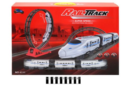 Уцінка. Залізниця "Rail Track", 37 елементів + поїзд - не товарний вид