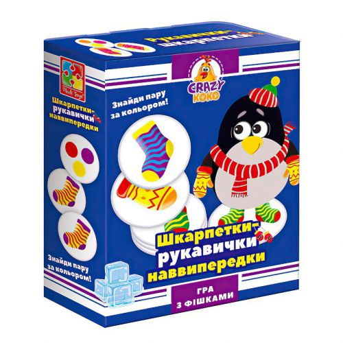 Гра настільна "Crazy Koko: Шкарпетки-рукавички", укр