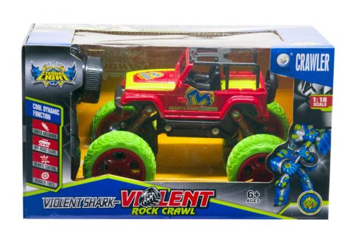 Уцінка. Машинка на радіоуправлінні "Jeep: Rock Crawl" (червона) - на пульті відсутня кнопка включення