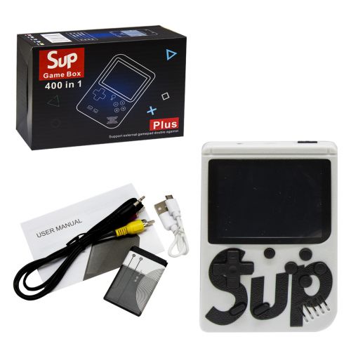 Уцінка. Портативна консоль "Retro FC SUP Game Box" 400 в 1 (біла) - не працює, некомплект