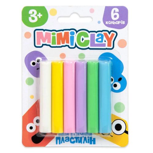 Набір для творчості "Дитячий пластилін: Mimi clay", 6 кольорів