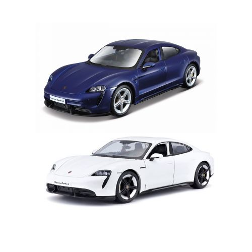 Автомодель - PORSCHE TAYCAN TURBO S (асорт. синій, білий, 1:24)