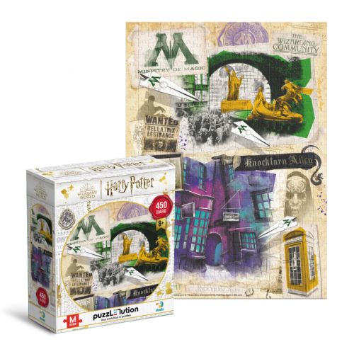 Пазл "Harry Potter. Міністерство магії та Алея Ноктерн", 450 ел