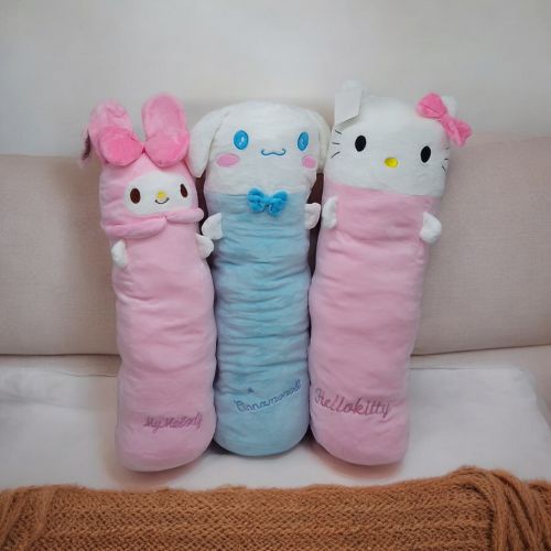Мʼяка іграшка (подушка-обіймашка) аніме "Sanrio. Cinnamoroll", 55 см, блакитний