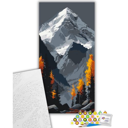 Картина за номерами "Нескорена вершина" 40х80 см