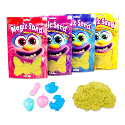 Кінетичний пісок "Magic Sand", 500 г (жовтий)