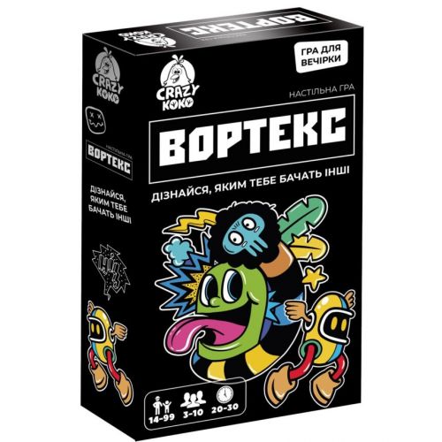 Гра настільна розважальна "Вортекс" Crazy Koko 14+ (укр)
