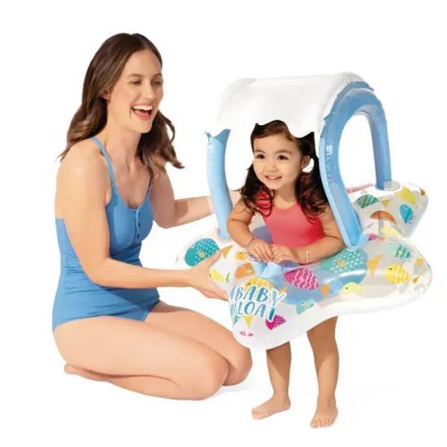 Надувне коло з ніжками і дашком (81х79 см)