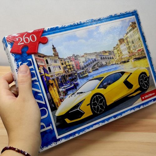 ПАЗЛИ 260 ЕЛЕМЕНТІВ "КОТИК В КВІТАХ"