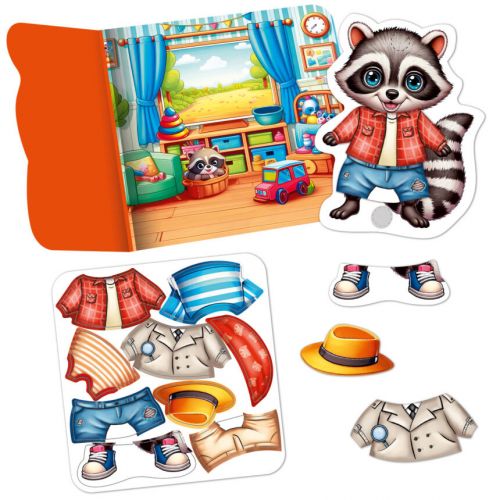 Гра розвиваюча Vladi Toys з липучками "Єнотик"
