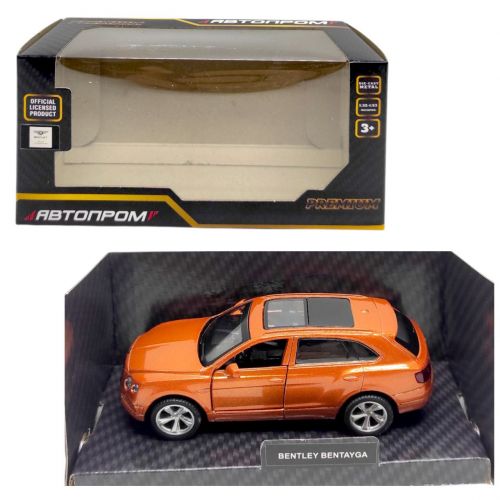 Машинка металева BENTLEY BENTAYGA, (ПОМАРАНЧЕВА)