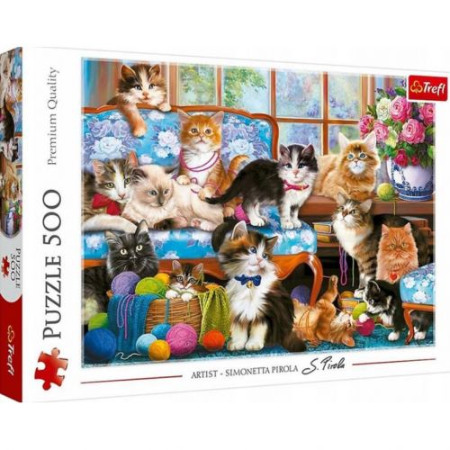 Пазли 500 ел "Котяча родина"