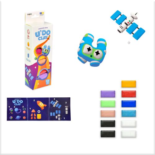 Набір для творчості UDO Clay 11 шт, брикет 10 г (КОСМОС)