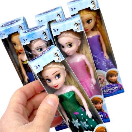 Лялька в стилі казкової принцеси "FROZEN" (Жовто-блакитна)