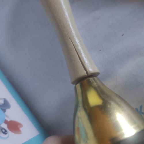 Уцінка. Розвиваюча іграшка "Дзвіночки музичні. Пара" 12.5 см тріщина на ручці