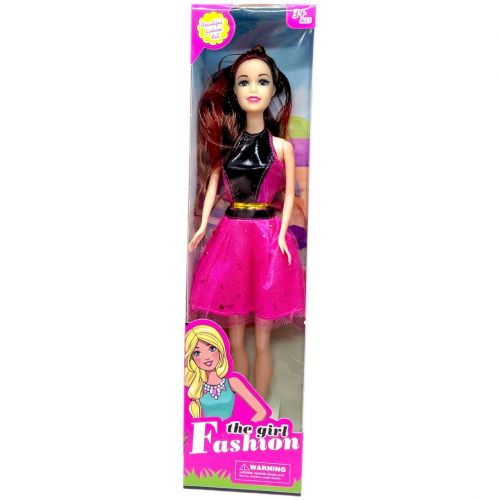 Лялька серії "Fashion Girl" (ЧОРНО-РОЖЕВА)
